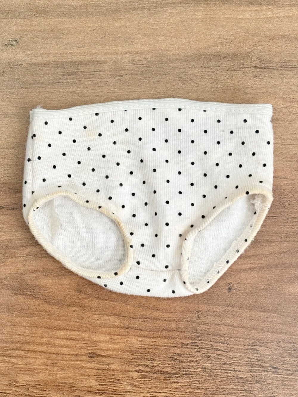 VINTAGE American Girl Pleasant Company While Black Polka Dot Doll Underwear Read